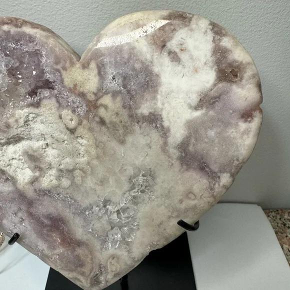 Pink Amethyst Heart